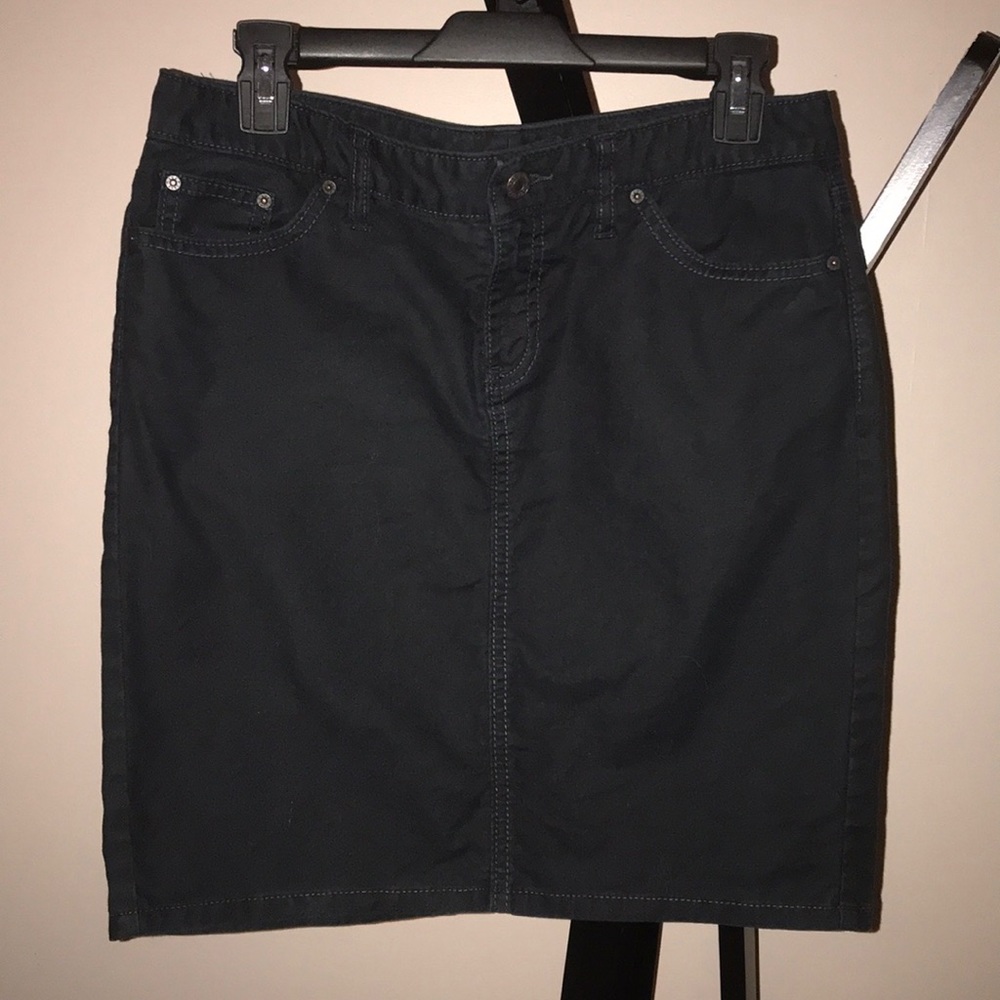 Gap Black Stretch Pencil Skirt EUC